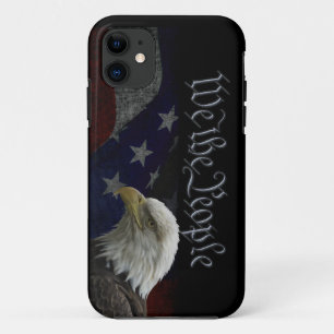 Patriotic Eagle & Flag iPhone 11 Hoesje