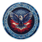 Patriotic Eagle Keramische Knop (Voorkant)