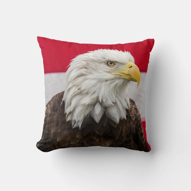 Patriotic Eagle Kussen (Voorkant)