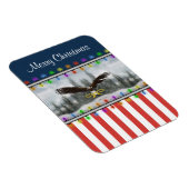 Patriotic Eagle Merry Kerstplein Magnet Magneet (Rechterzijde)