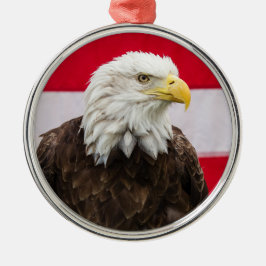 Patriotic Eagle Metalen Ornament