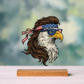Patriotic Eagle Mullet Vintage Engraving Vector De (Neutre)