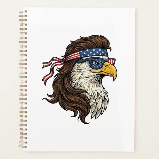 Patriotic Eagle Mullet Vintage Engraving Vector De (Devant)