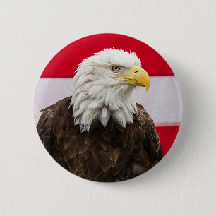 Patriotic Eagle Ronde Button 5,7 Cm