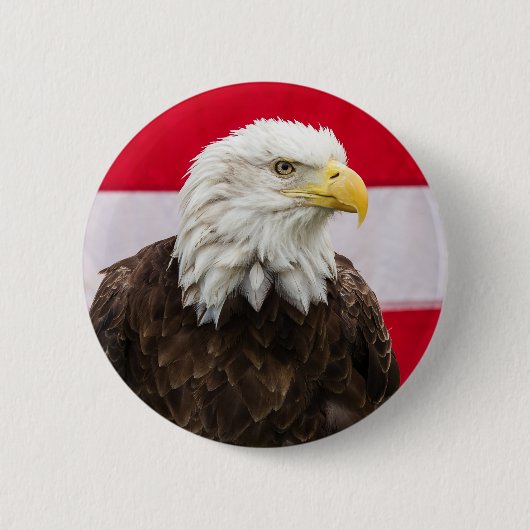 Patriotic Eagle Ronde Button 5,7 Cm (Voorkant)