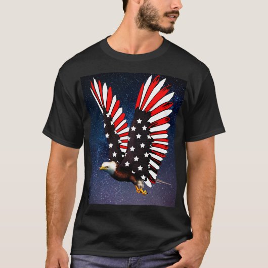 Patriotic Eagle T-Shirt – Bold American Spirit in  (Devant)