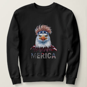 Patriotic Eagle T-Shirt – Vetgedrukte adelaar met 