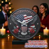 Patriotic Eagle United States Grote Klok