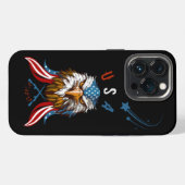 Patriotic Eagle USA FAFO iPhone Hoesje (Achterkant horizontaal)