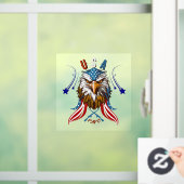 Patriotic Eagle USA FAFO Raamsticker (Huis)