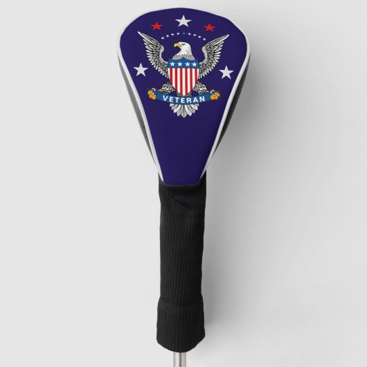 Patriotic Eagle Veteran Golfheadcover (Voorkant)