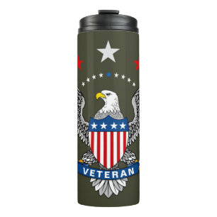 Patriotic Eagle Veteran Thermosbeker