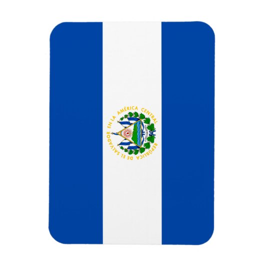 Patriotic El Salvador Flag Magneet (Verticaal)