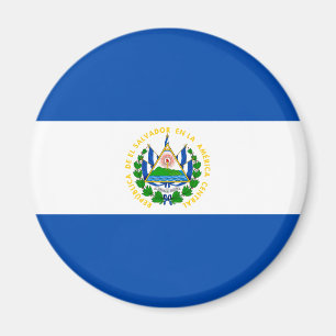 Patriotic El Salvador Flag Magneet