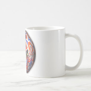 Patriotic England London collage art accessoires Koffiemok