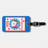 Patriotic Eskie Bagagelabel (Voorkant horizontaal)