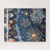 Patriotic Fireworks Art Puzzle (Horizontal)