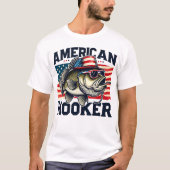Patriotic Fish Hook e.a T-shirt (Voorkant)