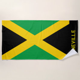 Patriotic Flag of Jamaica Strandlaken