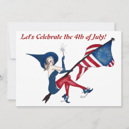 Patriotic Flare Invitation Kaart