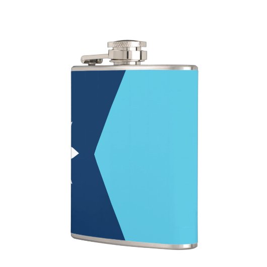 Patriotic flask with Flag of Minnesota, USA Heupfles (Links)
