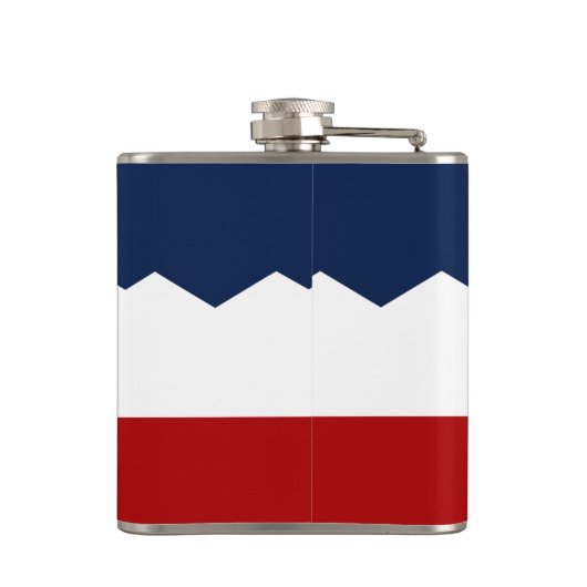 Patriotic flask with Flag of Utah, USA Heupfles (Achterkant)