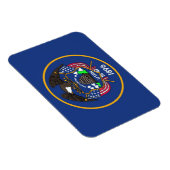 Patriotic flexible magnet with Utah State flag (Côté Droit)