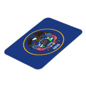 Patriotic flexible magnet with Utah State flag (Côté Gauche)