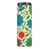 Patriotic Floral Star of America Thermosbeker (Achterkant)