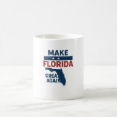 Patriotic Florida Design – “Make Florida Great '' Magische Mok (Center)