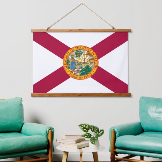 Patriotic Florida Tapestry, Florida Flag Hangend Wandkleed (Woonkamer)
