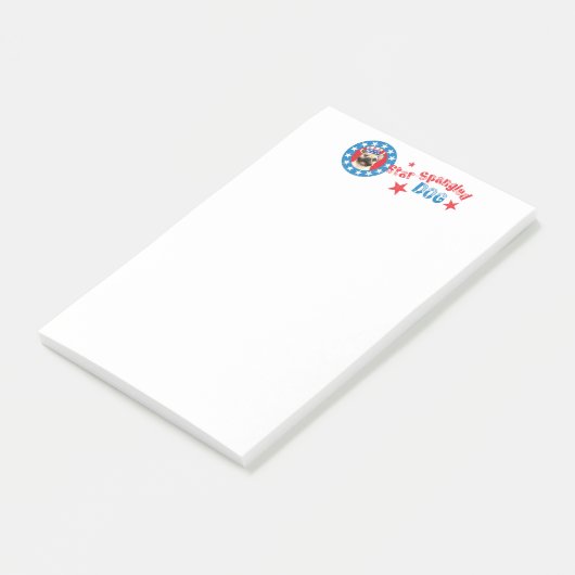 Patriotic Frenchie Post-it Notes (Schuin)