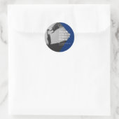 Patriotic Fundraiser Event Classic Round Sticker (Tas)