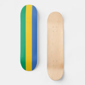 Patriotic Gabon Flag Skateboard (Voorkant)
