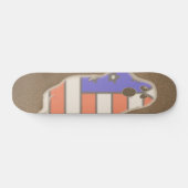 Patriotic Ghost Skateboard (Horizontaal)