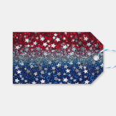 Patriotic Glitter Cadeaulabel (Voorkant (Horizontaal))