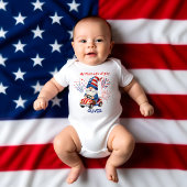 Patriotic Gnome First 4th Romper