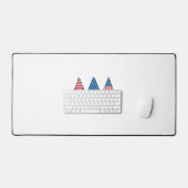 Patriotic Gnome Trio Vintage Vector Shirt Design_1 (Clavier et souris)