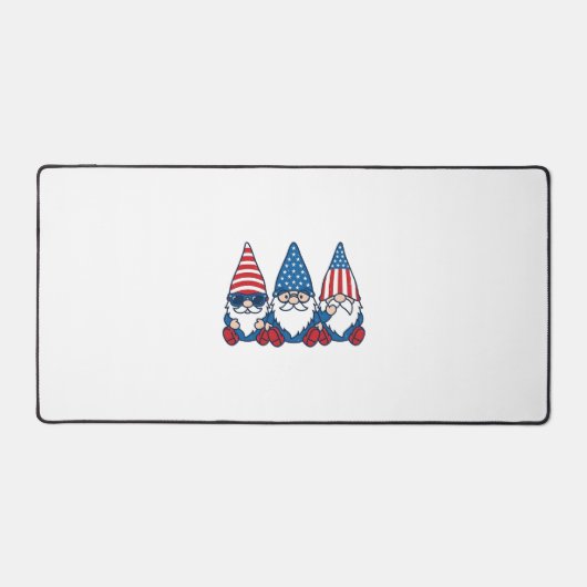 Patriotic Gnome Trio Vintage Vector Shirt Design_1 (Recto)