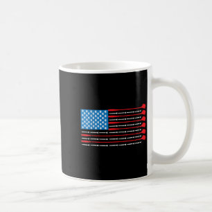 Patriotic Golf Shirt - Verenigde Staten Vlag Golf Koffiemok