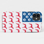 Patriotic Greyhound Dog Case-Mate iPhone Case (Achterkant (horizontaal))