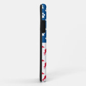 Patriotic Greyhound Dog Case-Mate iPhone Case (Achterkant/rechts)
