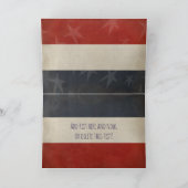 Patriotic Grunge | Fijne Dag van de Arbeid! Kaart (Binnen)