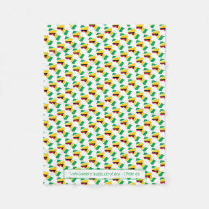 Patriotic GUYANA FLAG Fleece Deken