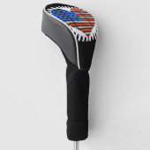 Patriotic Heart American Flag Golfheadcover (Schuin)