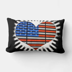 Patriotic Heart American Flag Kussen