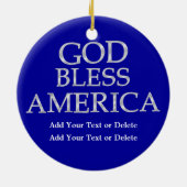 Patriotic Heart Keramisch Ornament (Achterkant)