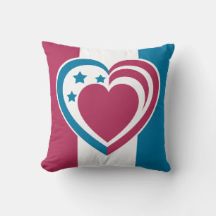 Patriotic Heart Kussen