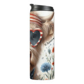 Patriotic Highland Koe Delight Thermosbeker (Geroteerd rechts)