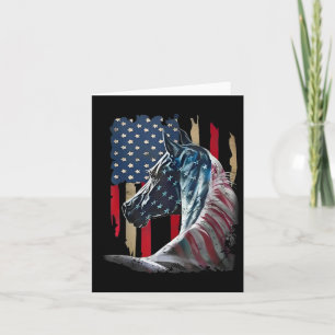 Patriotic Horse Vlag Horse Verenigde Staten 4 jul Kaart